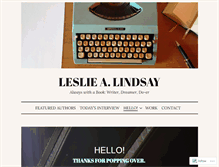 Tablet Screenshot of leslielindsay.com